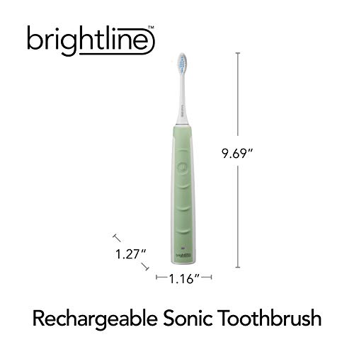 Brightline Sonic Sonic Sonic Electric Chonge Ada прифатена со прилагодлив интензитет Вграден тајмер 86700, зелена нане, 1 броење