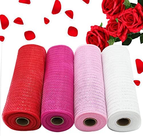 Ribbon за подароци за Денот на в Valentубените Xiyao, сатенски панделки со ширина од полиестерска ткаенина ширина од полиестер, бели, розови,