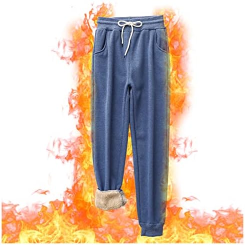 Долги топли жени панталони кадифени зимски обични со џебови пантолони плус големина Беспрекорни хеланки цврсти панталони панталони