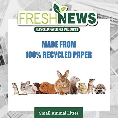 Свежи Вести Рециклирана Хартија Постелнина За Мали Животни, 10 Литри