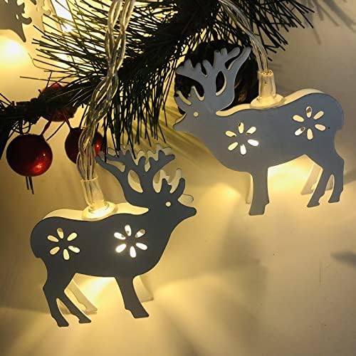 Божиќни светла затворено повеќе предводени Божиќни лажни лесни жици Снегулка новогодишна елка Снежана Бел трска Светло низа за декорација Вклучување