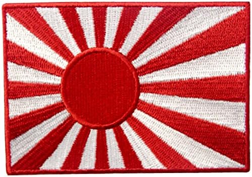 Јапонско знаме на морнарицата извезено изгрејно сонце амблем јапонски железо Камиказе на шиење на лепенка