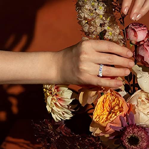 Модни прстени за жени разнобојни кристали бутерфла гроздобер свадбеник за венчавки за жени со ангажман прстени подароци за накит ветуваат прстен
