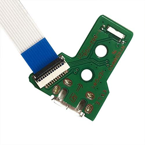 Замена на таблата за полнење на портата за полнење на USB GINTAI за контролорот на Sony PS4 JDS-055 DualShock со кабел, 5 парчиња
