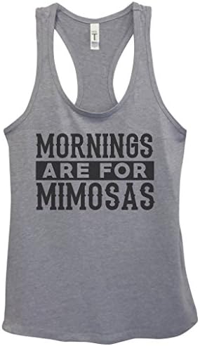Смешни резервоари за пиење на жени „Утра се за мимози“ - кошули со јога хороранти