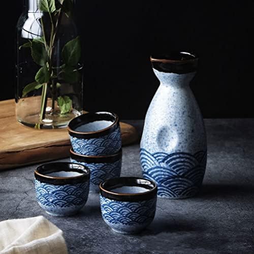 Зеродеко порцелански шише шише јапонски керамички чипови поставете сакеи чаши чај чаши порцелијански кинески чаши чај керамички класичен