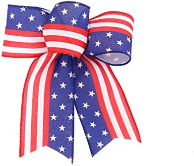 4 -ти јули лак 4 -ти јули јули венец лак црвена бела сина лакови за венци Американски знаме на венец лак патриотски лак за венци за
