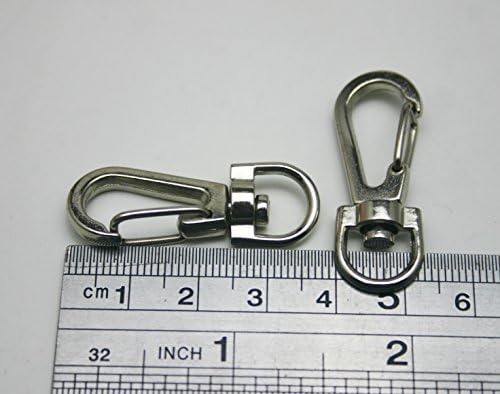 Генерички сребрена 0,35 во внатрешниот дијаметар овален прстен од јастог од јастог на јастог за вртење на кавга за каиш од 20