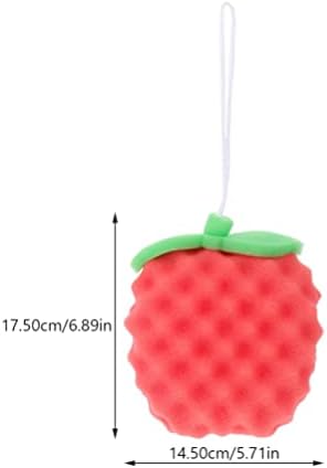 Запостави 2 парчиња детски овошје бања сунѓери тело чистач сунѓер цртан филм ананас во форма на ексфолирачки сунѓер сунѓер лоуф