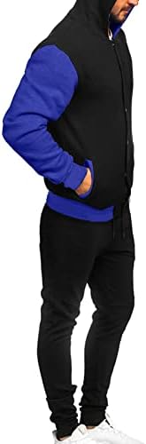 Обична тренерска машка зимска јакна за зимски јакна, сет, случајна лабава боја што одговара на бејзбол костум со една гради,