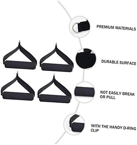 Викаски 12 парчиња за вежбање ленти за вежбање додатоци за јога додатоци отпорност на лента за кабел за вежбање рачки за вежбање ленти