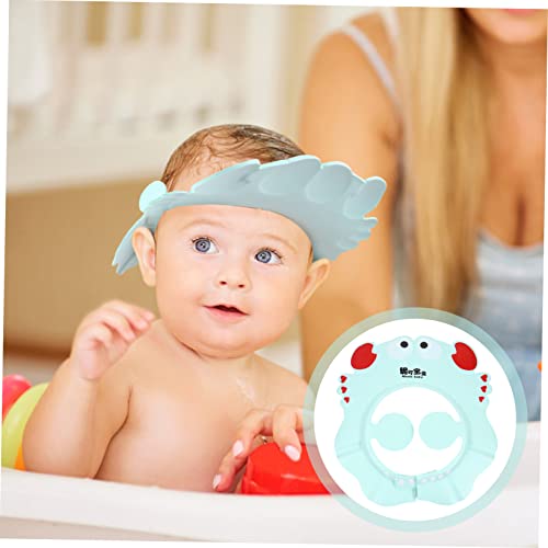 Хемотон детски шампон капаче за дете, шампон шампон за миење на косата за мали деца, капа за заштита на увото високо отскокнување сино,