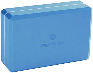 Hugger Mugger 3 in. Блок од пена јога - заоблени рабови за удобност, густа, но лесна ева пена, сигурна поддршка, потесен профил
