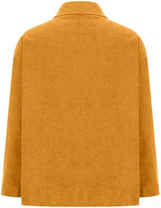 Womenените кошули со корпорации Обични копчиња со долг ракав надолу на блузи врвови 2022 есенска облека момче Шак јакна