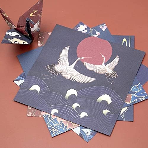 72 парчиња голема големина 5,59 пропуштени кранови на хартија од оригами, преклопени оригами кранови рачно изработени украси за птици за свадбени