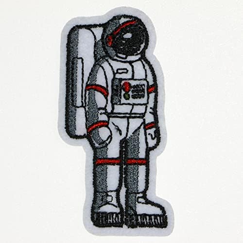 JPT - маж од астронаут извезена апликација железо/шиење на закрпи значка симпатична лого лепенка на елек јакна кошула капа од џин