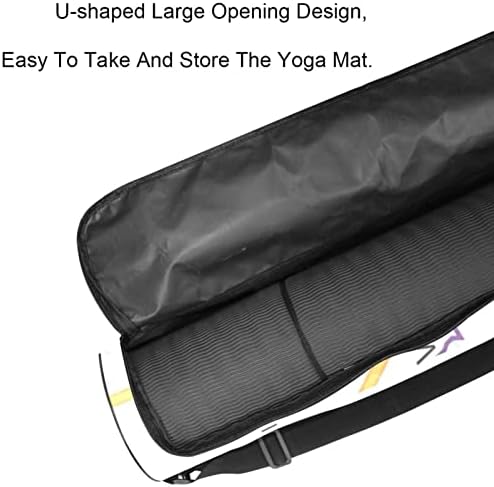 Карта на Лајон Сити Јога Мат носач торба со рамо од каиш за јога, торба за торба со торба со торба за плажа, торба за плажа