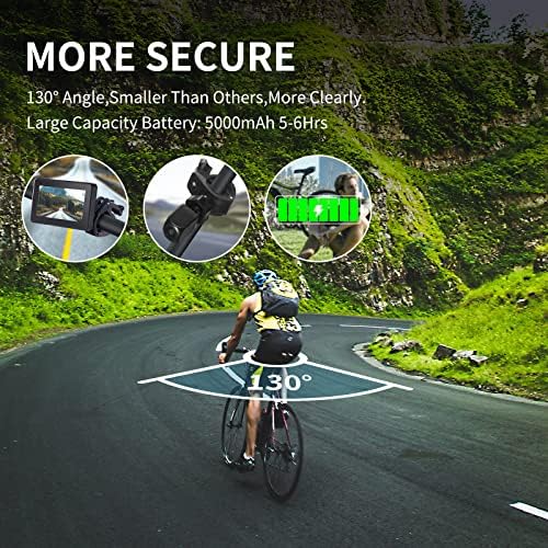 Огледало за велосипеди за велосипеди за велосипеди за забави - Специјализирана камера за задно гледање на ленти за ебике со 4,3 '' ноќно гледање