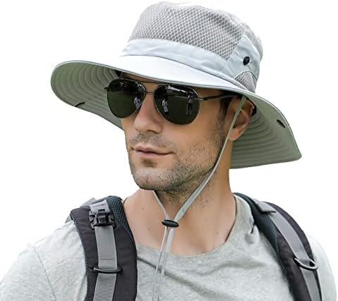 Сонце капа за мажи/жени, широка корпа за корпи за заштита УВ заштита, капа за риболов за пешачење градинарска плажа