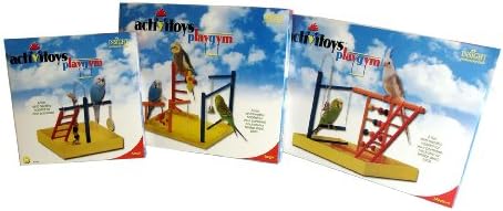 JW Company Company Company ActiveToys Wood Play Gym Bird Toy, голема
