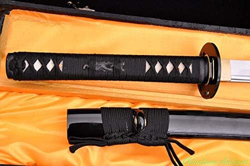 GLW рачно изработен меч Јапонски самурај битка меч Катана со висок јаглероден челик Остри сечило 2396