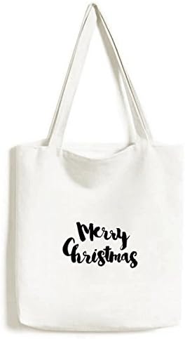 Merry Mas inter Style Tote Tote Canvas Tag Shopping Satchel Casual Handag