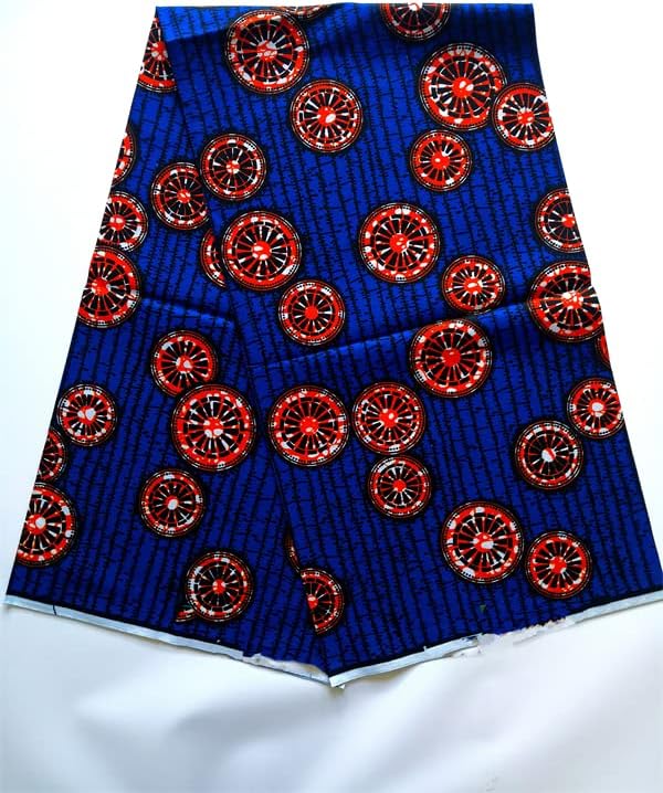 АМБРИК Африканска Ткаенина За Печатење Восок Од Анкара Вистински Вистински Восок Памук 6 Јарди Самостојно Шиење Нигериска ткаенина