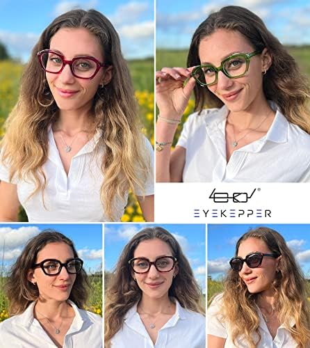 Очила 5 Пакување Очила За Читање За Жени Дизајн Читатели Овална Леќа +3.25
