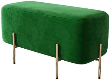Зелената подножје на SJYDQ, столчето за промена на чевли на влезот, клупата за дневна соба, столче од ткаенина софа