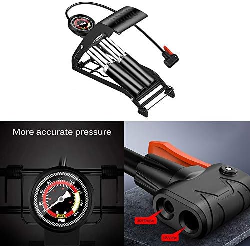 TWDYC PEDAL INFLATOR Pump Pump Pump Purpatable Air Air Boll Bicycle Scooter Motorcycle Car Pupming Tools Altices на надувување на