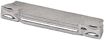X-gree 16 mm должина CNC Slotted Grooving Carbide Steel Insert Silver Tone (16 mm de longitud CNC Ranurado Ranurado Carburo de Acero Inserto