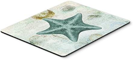 Богатствата на каролина Sb3043mp Плажа Астероидеа Морска Ѕвезда Ѕвезда Teal Глувчето Рампа, Топла Рампа или Trivet, За Домашна