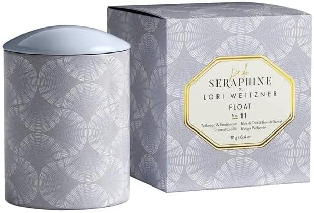 L'Or de seraphine плови миризлива свеќа | Мирис бр. 11 | Свежи и дрвени белешки | 80 часовно време на горење | Луксузна миризлива свеќа