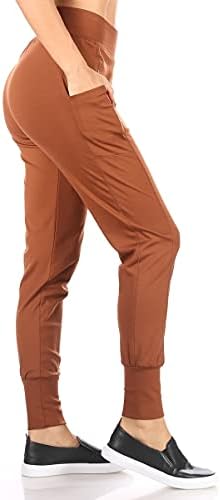 Shosho женски обични џогери панталони џемпери за џога дното на меки четкани панталони за спортски патеки