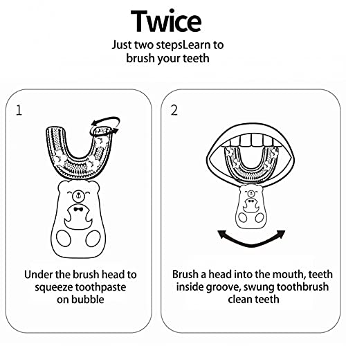 Бебе деца четка за заби во форма со 360 ° меки силиконски четки глави Симпатична алатка за масажа за белење на заби за заби на