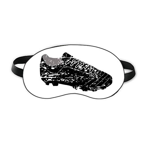 Црни фудбалски чевли образец Фудбал за спиење на очите штит мека ноќно слепило на сенка на сенка