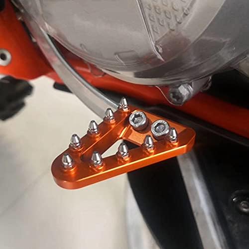 NICECNC портокалова задна сопирачка на сопирачката чекори на плочата на плочата Компатибилен со KTM 125-450 XC/XCF/SX/SXF 125-150-250-300-350-450-500
