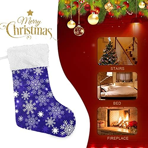 Божиќна новогодишна снегулка Божиќни чорапи Големи Божиќни чорапи за детска соба за новогодишна соба Камино виси чорапи чорапи за семејни