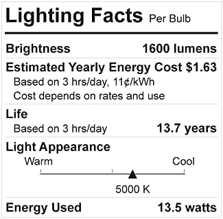 ГЕ Освежи 100-Вати EQ A21 Дневна Светлина Затемнета LED Сијалица