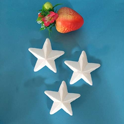 Amosfun 24pcs занаетчиска пена starвезда 5 зашилени украси со starвездички облик на полистиренска пена за DIY занаетчиска уметност