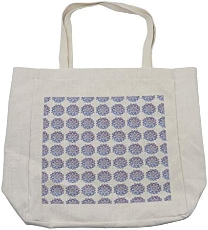 Торба за купување на јога Амбесон, рамка за нацртана акварел цвеќиња рамка природа инспириран хипи дизајн, еко-пријателска торба за еднократна