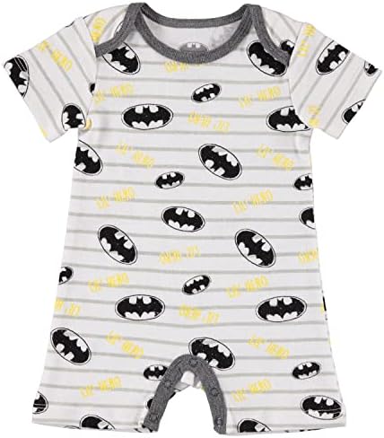 DC Comics Batman Batter Baby Baby Baby Boys Romper Bodysuit 2 Пакет