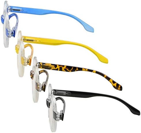 Cessblu 4 пакувања околу очила за читање за жени пролетни очила за очила