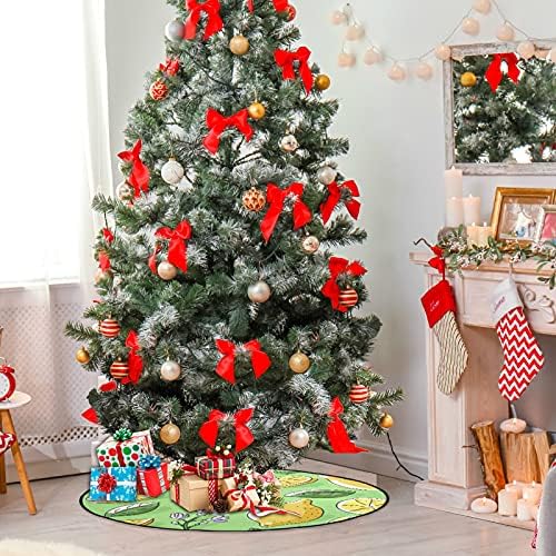 Ксигуа елката Мат лимонс остава акварел новогодишна елка стојат душек здолниште за елка