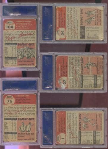 1953 Топпс 1 Jackеки Робинсон ПСА 1 оценета бејзбол картичка МЛБ Бруклин Доџерс - Плочани бејзбол картички