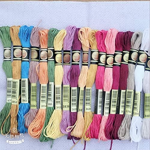 SELCRAFT 50/100/150/200 бои за везење конец на конец со вкрстена нишка од памук за шиење на код за шиење на код за шиење-конец