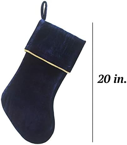 Етиста Класични 20 инчни Кадифени Божиќни Чорапи, Божиќен Декор Меки Кадифени Чорапи За Украси За Божиќни Камини