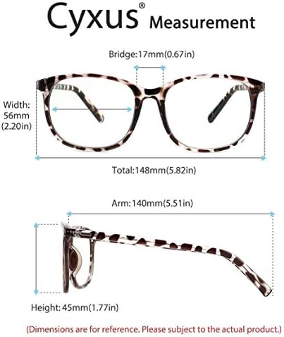 Cyxus 2 Пакет Сина Светлина Филтер Очила Пакет Ув Заштита Јасна Леќа Компјутер Очила