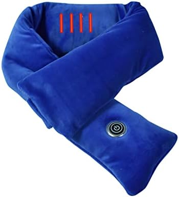 Електрична загреана шамија за жени мажи, загревање на шал загреана врата потопла со 3 нивоа на греење USB топли марами