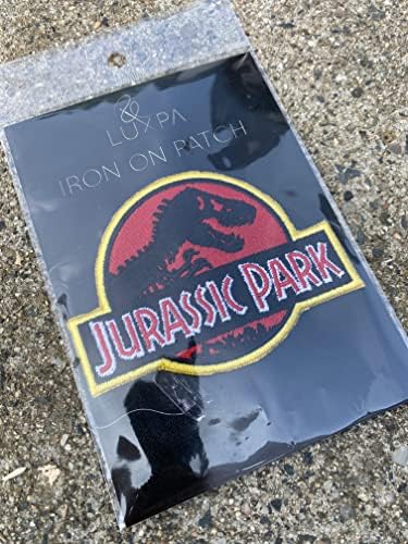 Luxpa - Dinosaur Park - T -Rex Премиум квалитетен везено железо на - Applique - DIY - Лесна апликација